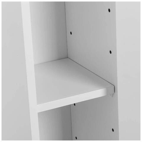 Mobiletto Portarotolo Bagno Armadietto con Porta Rotolo Carta Igienica 18x20x78 - Foto 4