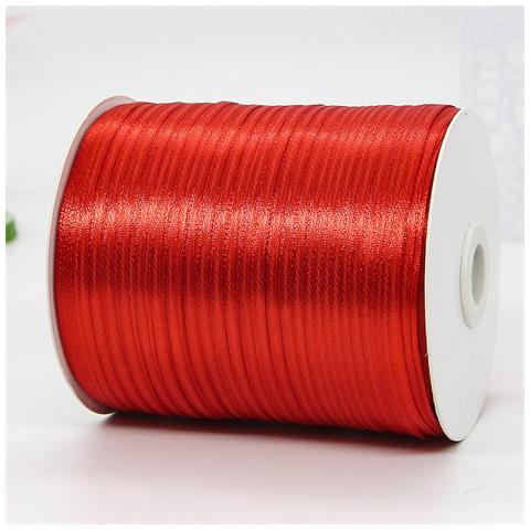 Nastro Di Raso Rosso - Confezione Regalo Festiva E Nastro Per Artigianato  4xl - Foto 1