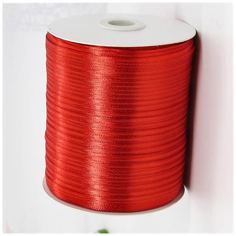 Nastro Di Raso Rosso - Confezione Regalo Festiva E Nastro Per Artigianato  4xl - Foto 3
