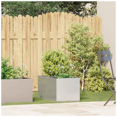 Fioriera 40x80x40 Cm In Acciaio Inox - Foto 3