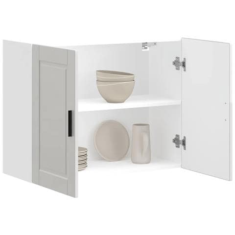 Pensile Da Cucina Porto Bianco Lucido In Legno Multistrato - Foto 1