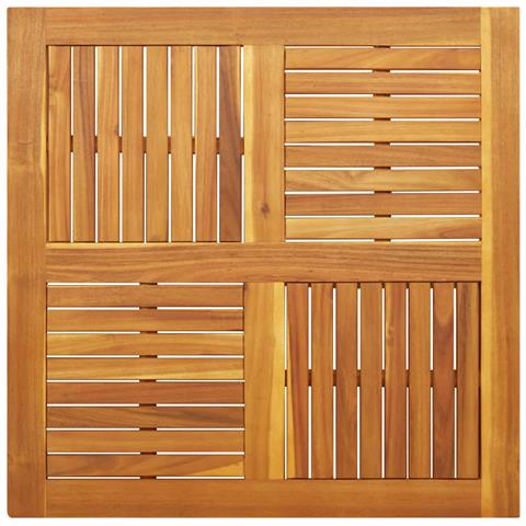 Piano Per Tavolo 90x90x2,2 Cm Quadrato Legno Massello Di Faggio - Foto 2