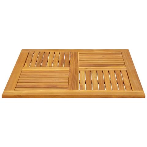 Piano Per Tavolo 90x90x2,2 Cm Quadrato Legno Massello Di Faggio - Foto 3