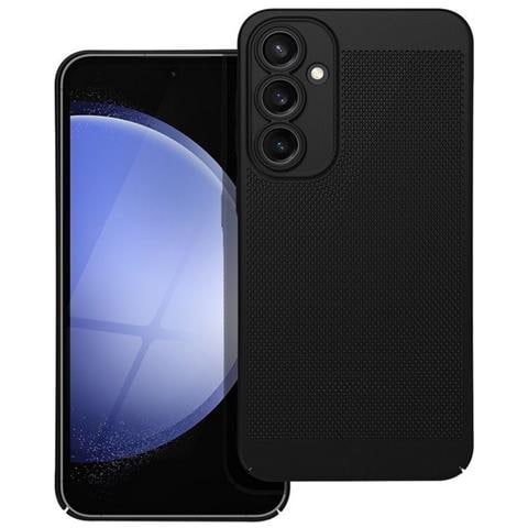 Custodia Back Cover Shell Rigida Antiscivolo Traforata Per Samsung Galaxy S23 Fe Black - Foto 1