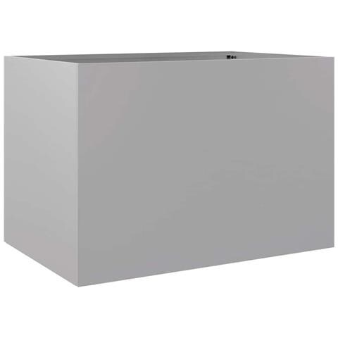 Fioriera Argento 62x47x46 Cm In Acciaio Zincato - Foto 1