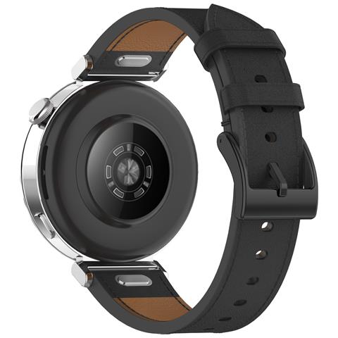 Cinturino In Pelle Premium Per Orologi Huawei E Honor Black 20 Mm - Foto 1