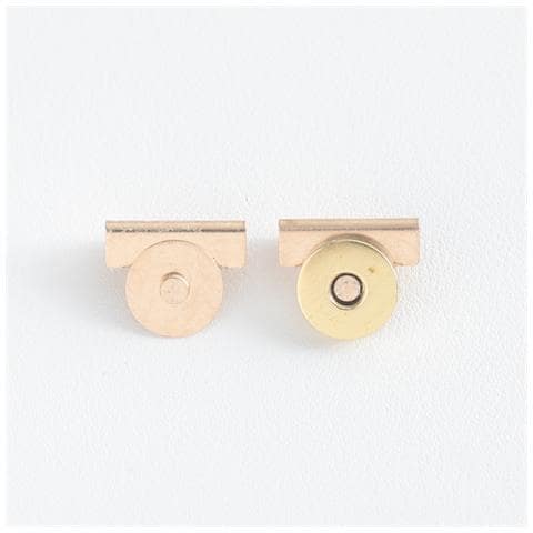 Chiusura Magnetica A Scatto Per Borse E Borsette (10 Pezzi) Gold - Foto 2