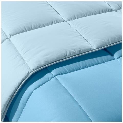 Trapunta Caleffi Bicolor In Cotone Colore Turchese Misura Piazza E Mezza - Foto 2