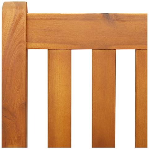 Panchina da dondolo 2 posti in legno massello di acacia 110x56x58 cm - Foto 8