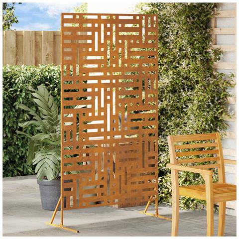 Schermo di Privacy 180 cm Acciaio Resistente alle Intemperie - Foto 2