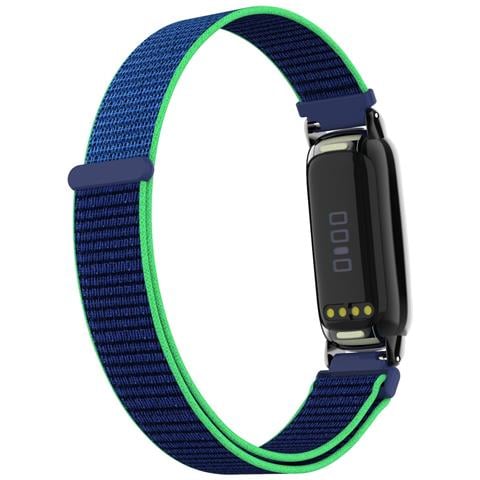 Cinturino In Nylon Ad Anello Compatibile Con Fitbit Luxe - Cinturino Sportivo Regolabile Green+blue - Foto 5