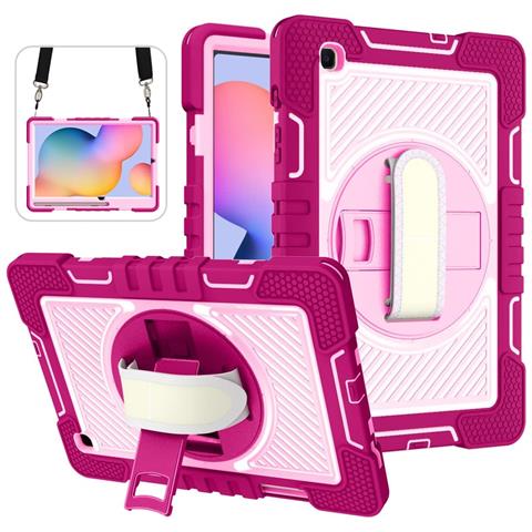 Custodia Per Samsung Galaxy Tab A 8"" Con Supporto E Tracolla Rosa - Foto 1