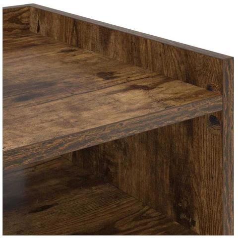 Armadio da Notte Rovere fumo 40 x 40 x 61 cm Legno multistrato - Foto 9