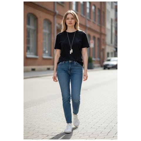 Collana Lunga Xxl Doppia Ascia Placcata Argento 10µ - Foto 4