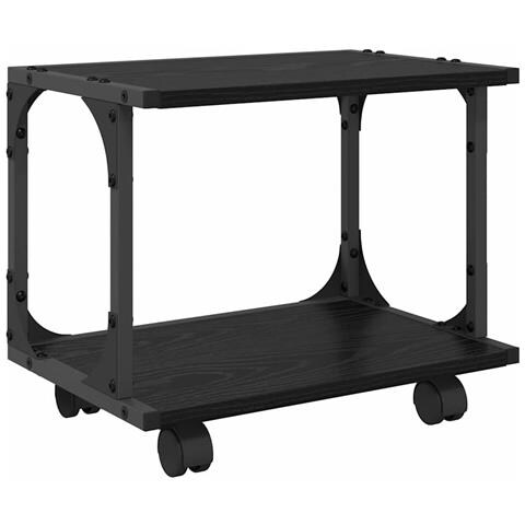 Supporto per Stampante Rovere Nero 41 x 28 x 33.5 cm - Foto 1