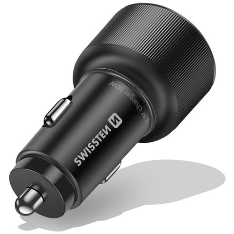 Caricatore Per Auto A Ricarica Rapida 50w 2x Usb-c Power Delivery, Nero - Foto 2