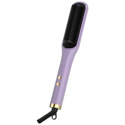 Spazzola Elettrica Lisciante Per Capelli: Doppio Uso, Riscaldamento Rapido Ptc E Design Antiscottatura Purple - Foto 2