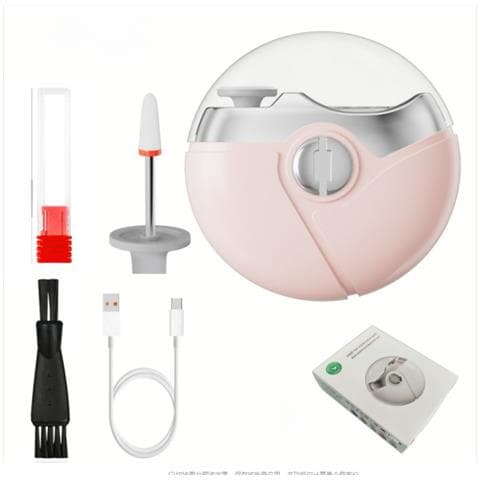 Tagliaunghie E Levigatrice Elettrica 3-in-1: Sicuro, Automatico Con Luce Led Lightpink - Foto 2