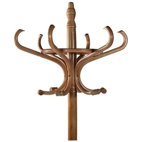 Appendiabiti Da Terra In Legno Naturale Chiaro 53x39x187hcm - Foto 2