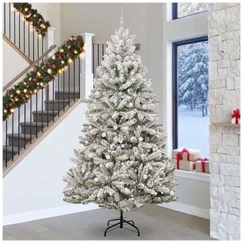 Albero di Natale artificiale con 300 LED Verde e Bianco 300 cm - Foto 2