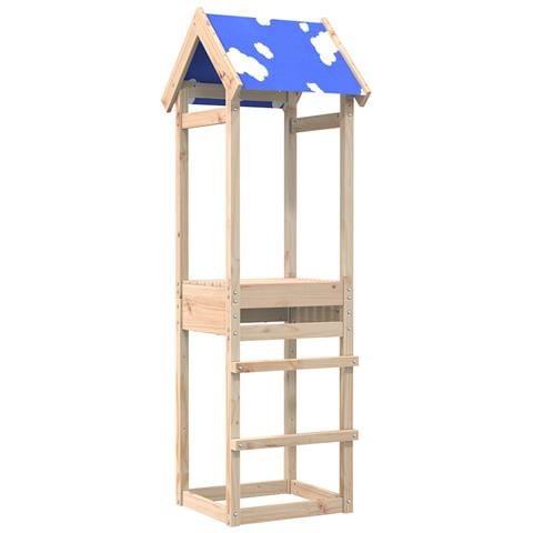 Torre da Gioco Marrone 52,5 x 46,5 x 195 cm Pino massello - Foto 1