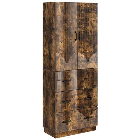 Set di armadi 2 pcs Rovere Fumo 66 x 34,5 x 87 cm - Foto 1