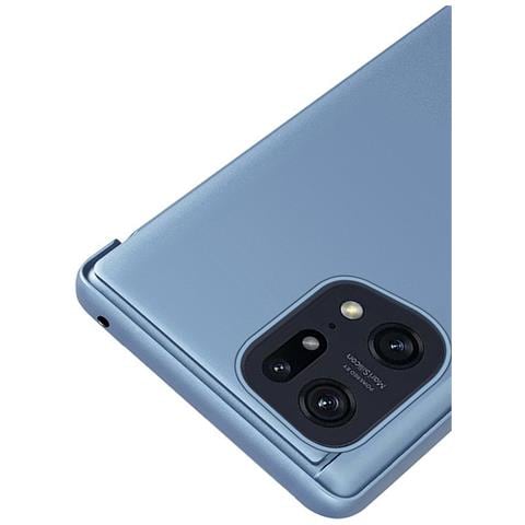 Clear View Case Cover Per Oppo Find X5 Pro Con Flap Nero - Foto 7
