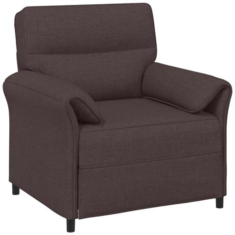 Set di divani 2 pz Marrone Scuro Tessuto - Foto 9
