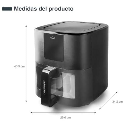 69515 - Friggitrice ad aria CrystalFry senza olio, con finestra trasparente - Foto 2