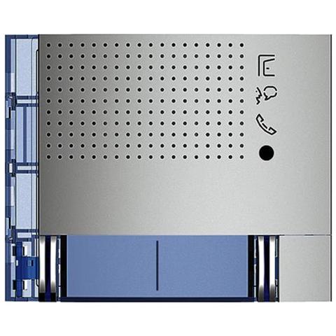Frontale Modulo Fonico Evoluto 2 Pulsanti Su Colonna Doppia Finitura Allmetal - Foto 2
