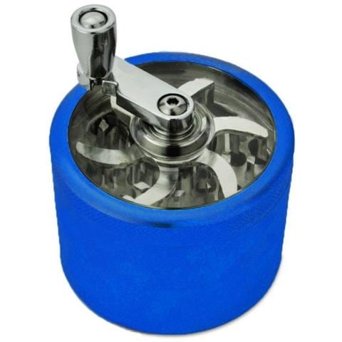 Grinder Swing Tabacco In Metallo 4 Parti Tritatabacco Pollinator Colore Blu - Foto 1