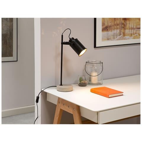 Lampada Da Tavolo In Metallo Nero 37cm Mundaka - Foto 30