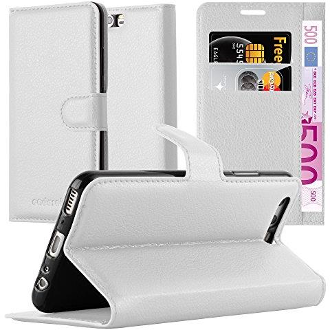 Custodia Compatibile Con Huawei P10 Plus In Bianco Fumo - Coperchio Protettiva Con Chiusura Magnetica, Funzione Stand E Tasca Per Le Carte - Foto 7