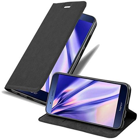 Cadorabo Custodia Compatibile Con Honor 8 Pro In Nero Di Notte - Coperchio Protettiva Con Chiusura Magnetica, Funzione Stand E Tasca Per Le Carte - Foto 1
