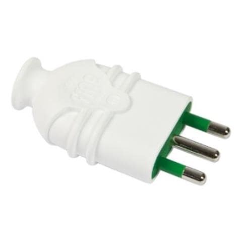 Spina Italiana 2p+t 16a Mod. Hi-pro Corpo Bianco 80110 - Foto 1