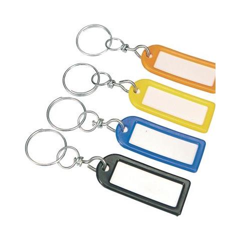 Conf. 5 Portachiavi Con Ettichetta E Anello - Foto 1