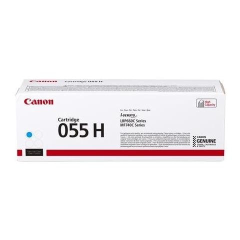 055 H - Hohe Ergiebigkeit - Cyan - Original - Tonerpatrone - Fr i-SENSYS Lbp663cdw, Lbp664cx, Mf742cdw, Mf744cdw, Mf746cx (3019c004) - Foto 1