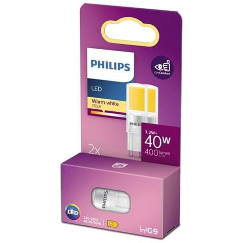 Lampadina Led A Capsula G9 - 40w Bianco Caldo - Vetro - Set Da 2 - Foto 1