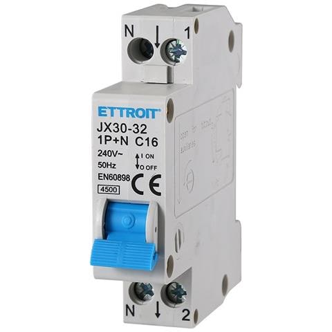 Interruttore Magnetotermico Automatico 1p+n 16a 220v Salvavita 2 Pezzi - Foto 2