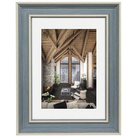 Rustic Blu Cornice Per Foto Singola - Foto 1