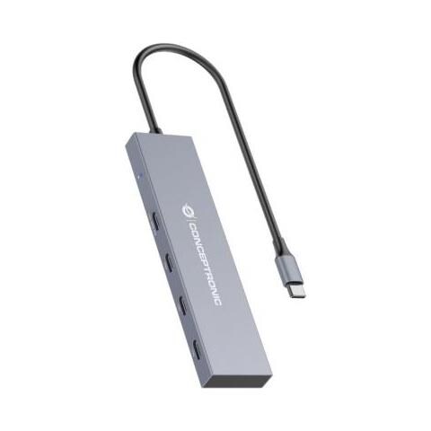 Hubbies14g Hub Di Interfaccia Usb 3.2 Gen 2 (3.1 Gen 2) Type-c 10000 Mbit /s Grigio - Foto 1
