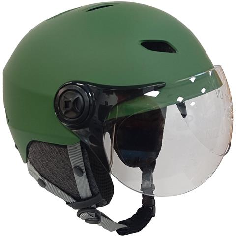Casco LED H. 30 Vision Forest XL con Visiera per Scooter /Monopattino, Bici - Foto 1