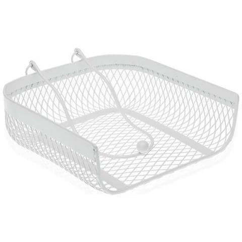 Portatovagliolo Bianco Metallo (20 X 6,8 X 18,5 Cm) - Foto 1