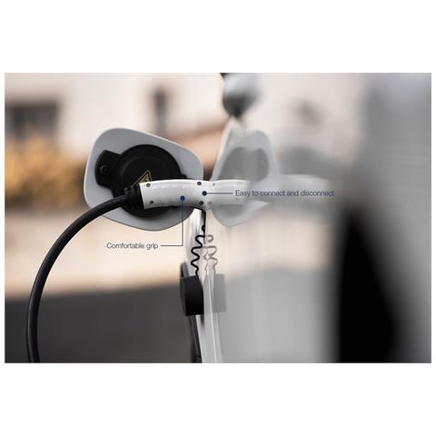Cavo di ricarica a spirale per auto elettriche e PHEV - 10 m - Tipo 2 - Modalità 3 - Monofase - 32 A - 7,4 kW - Nero - Foto 4