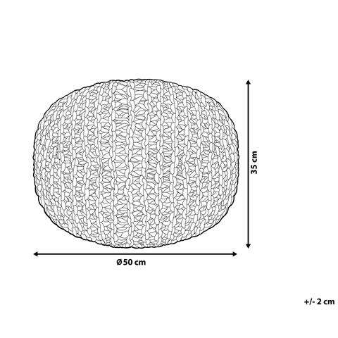 Pouf Conrad Cotone Grigio - Foto 6