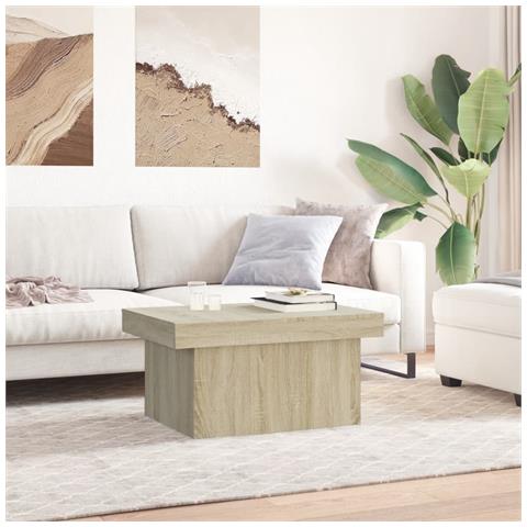 Tavolino Da Salotto Rovere Sonoma 100x55x40cm Legno Multistrato - Foto 3