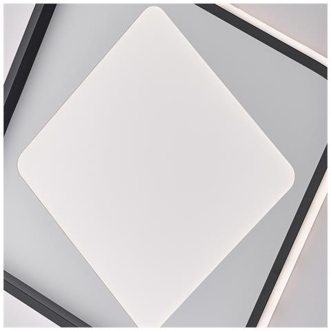 Plafoniera Moderna Lulu' In Alluminio Bianco Nero Led Integrato Cct - Foto 2