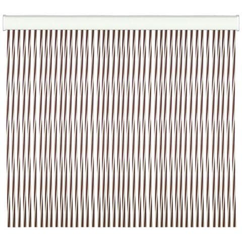 Tenda Per Porte In Pvc Antirumore Antimosche Twist - 125x240 Cm. Brown - Foto 1
