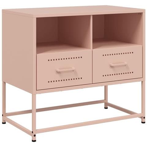 Mobile Tv Rosa 68x39x60,5 Cm In Acciaio - Foto 1