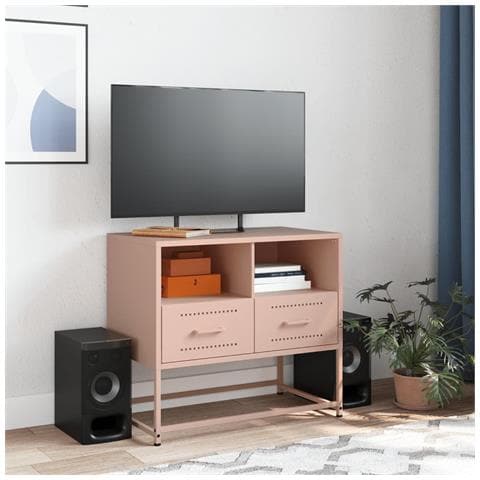 Mobile Tv Rosa 68x39x60,5 Cm In Acciaio - Foto 10